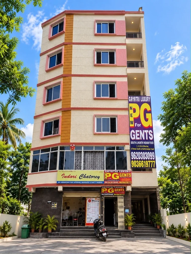 Gayatri Luxury Gents PG building exterior